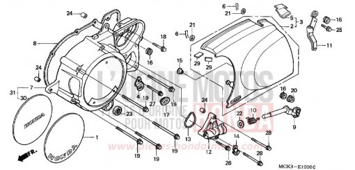 PANNEAU CARTER-MOTEUR G. VT1100C2Y de 2000